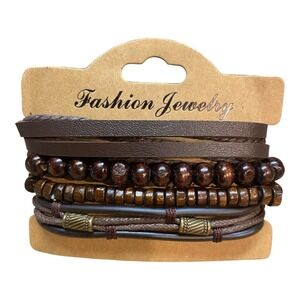 NWT adjustable leather bracelets for men